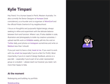 Tablet Screenshot of kylietimpani.com
